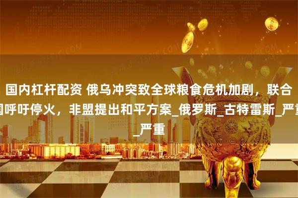 国内杠杆配资 俄乌冲突致全球粮食危机加剧，联合国呼吁停火，非盟提出和平方案_俄罗斯_古特雷斯_严重