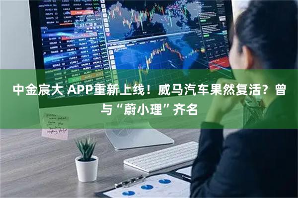 中金宸大 APP重新上线！威马汽车果然复活？曾与“蔚小理”齐名
