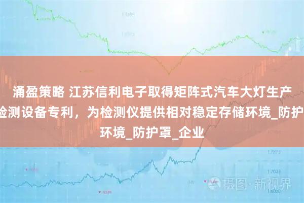涌盈策略 江苏信利电子取得矩阵式汽车大灯生产用质量检测设备专利，为检测仪提供相对稳定存储环境_防护罩_企业